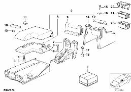 Armlehne vorne diagram for BMW 3 Series E36 318ti