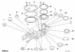 SEALING CAP/PLUG diagram for BMW 7 Series E38 735iL