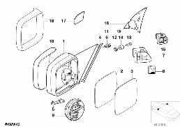 Espejos exteriores diagram for BMW 3 Series E36 316i