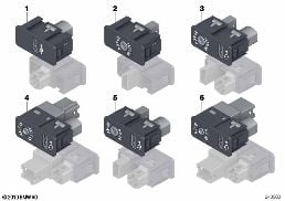 USB / AUX-IN / AV-IN Buchsen diagram for BMW MINI Paceman R61 Cooper