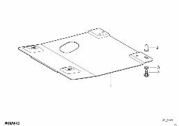 FRONT AGGREGATE PROTECTIVE PLATE diagram for BMW 3 Series E36 323i