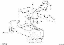 STORING PARTITION diagram for BMW 5 Series E34 M5 3.8