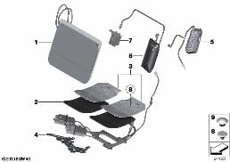 SEAT, FRONT, LUMBAR ACTIVE SEAT diagram for BMW 6 Series F12 640i