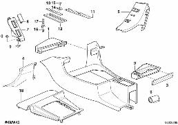 STORING PARTITION diagram for BMW 5 Series E34 M5 3.8