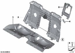 SEAT, REAR, SEAT FRAME, BASE SEAT diagram for BMW 6 Series F12 640i
