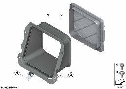 REAR SEAT SKI BAG diagram for BMW 6 Series F12 640i