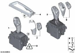 GEAR SELECTOR SWITCH diagram for BMW 6 Series F12 LCI 650i
