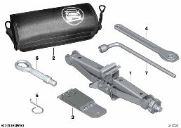 Bordwerkzeug/Wagenheber diagram for BMW MINI Paceman R61 Cooper