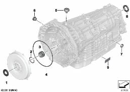 GA7AHSCD ซีล / ชุดจับยึด diagram for BMW X6 E72 Hybrid Hybrid X6