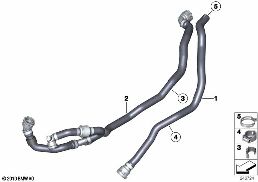 WATER HOSES diagram for BMW 1 Series E82 M Coupé