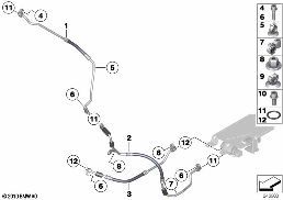ท่อสารหล่อเย็น diagram for BMW X6 E72 Hybrid Hybrid X6