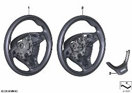 IND.SPORTS ST.-WHEEL,LEATHER W/WDN. RING diagram for BMW 7 Series F02 LCI 730Ld