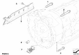 GEARBOX MOUNTING PARTS diagram for BMW X5 E70 3.0si