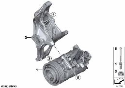 AIR-CONDITIONER COMPRESSOR/MOUNTING PART