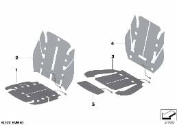 ELECTRICAL PARTS, SEAT HEATER, FRONT diagram for BMW 2 Series F23 LCI 218d