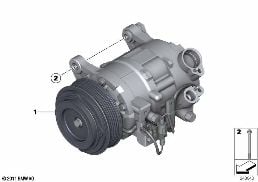COMPRESSOR diagram for BMW 4 Series F36 Gran Coupé 420i
