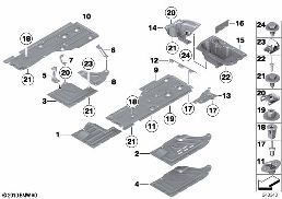UNDERFLOOR COATING diagram for BMW X1 E84 20i