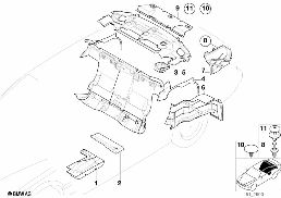 Звукоизоляция Зд diagram for BMW 7 Series E38 750iLS