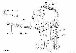 Steuertrieb-Steuerkette diagram for BMW 3 Series E30 M3