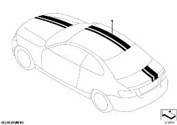 Bandes sport diagram for BMW 1 Series E82 120i