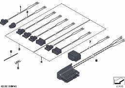 REPAIR CABLE, AIRBAG diagram for BMW 7 Series F01 LCI 740dX