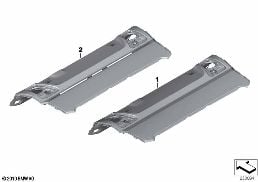 INDIVIDUAL REAR WINDOW SHELF, ALCANTARA diagram for BMW 5 Series F10 LCI 530d