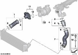 INTAKE MANIFOLD-SUPERCHARG.AIR DUCT/AGR
