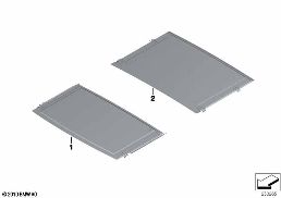 INDIVIDUAL PANORAMA ROOF diagram for BMW 5 Series F11 530i