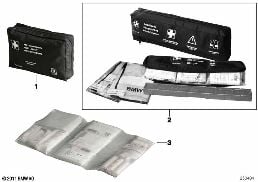 Set premiers soins Universal diagram for BMW 5 Series E39 525td