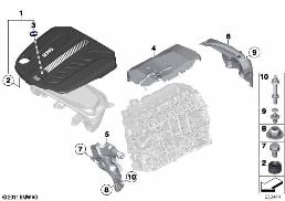 ENGINE ACOUSTICS diagram for BMW 4 Series F33 LCI 435dX