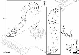 INTAKE MANIFOLD-SUPERCHARG.AIR DUCT/AGR diagram for BMW 3 Series E92 330d