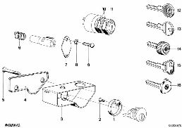 MOUNTING PARTS F SET OF LOCKS