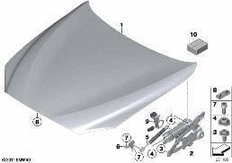 ENGINE HOOD/MOUNTING PARTS