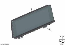 CENTRAL INFORMATION DISPLAY diagram for BMW X1 F48 LCI 18dX