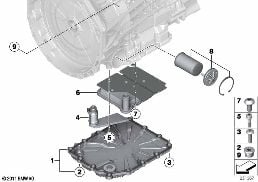 GS7D36SG ελαιολεκάνη diagram for BMW 3 Series F80 M3 M3