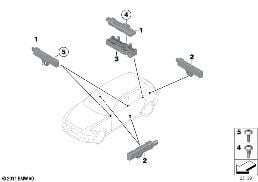 SINGLE PARTS, ANTENNA, COMFORT ACCESS diagram for BMW 2 Series F23 LCI 220i