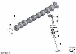 VALVE TIMING GEAR, CAMSHAFT, INLET diagram for BMW 1 Series F20 LCI 118i