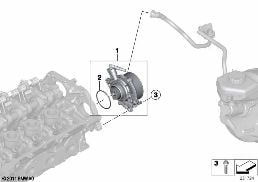 VACUUM PUMP WITH TUBES diagram for BMW 1 Series F20 LCI 118i