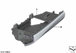 INDIVIDUAL GLOVE COMPARTMENT, LEATHER diagram for BMW 5 Series F10 LCI 530d