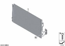 CONDENSER AIR CONDITIONING diagram for BMW 3 Series F31 335dX