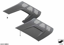 HEADLINER CONTROLS TRIM/ FRONT DOME LAMP diagram for BMW 4 Series F32 428i