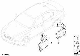 AIRBAG diagram for BMW 5 Series E60 520i