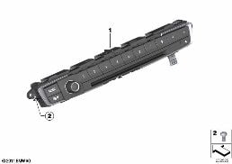 HEAD UNIT FOR AUDIO IN CHROME diagram for BMW 2 Series F23 LCI 220i