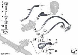 HYDRO STEERING-OIL PIPES