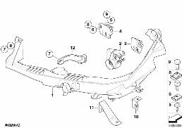 HEADLIGHT ARM/HOLDER diagram for BMW 3 Series E90 320d