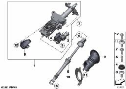 Kol. kier., elektr. reg./Elementy dod. diagram for BMW 5 Series E60 LCI 525d