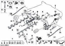 Imp. iniezione carb. - condotto carb. diagram for BMW Rolls-Royce Phantom RR1 Phantom