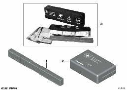 WARNING TRIANGLE/FIRST AID KIT/-CUSHION diagram for BMW 3 Series E46 318i
