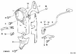 Roue boitier partie superieure diagram for BMW 5 Series E34 520i