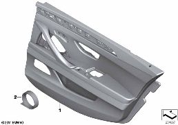 Revetement de porte, arriere diagram for BMW 5 Series F18 520Li
